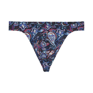Multicolored paisley patterned men's underwear on a white background